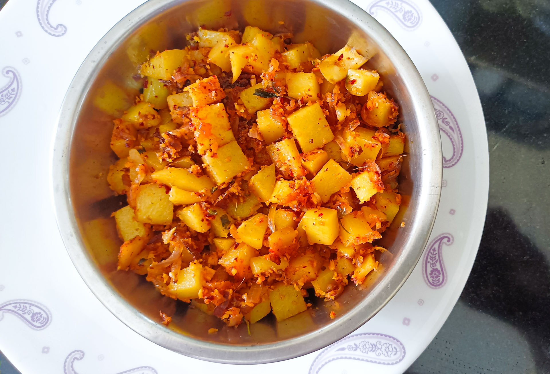 Easy Potato Thoran